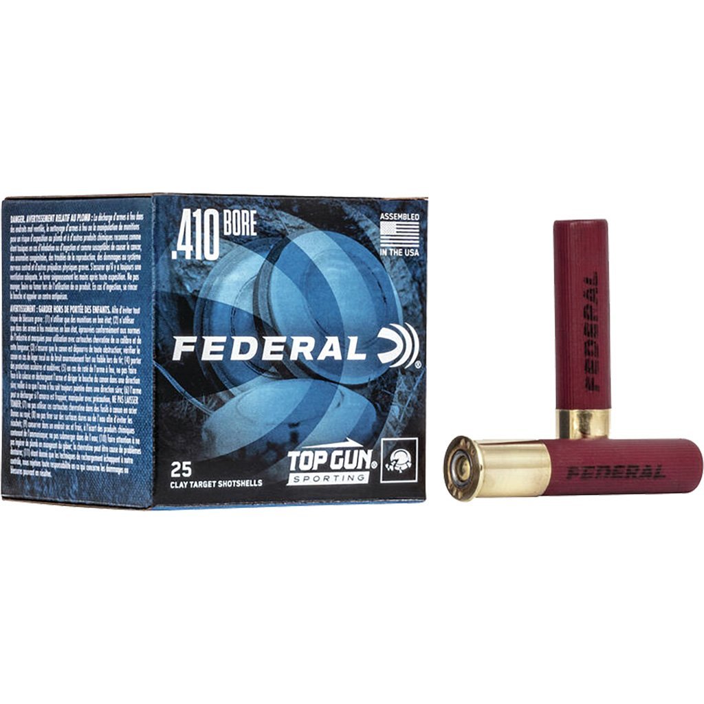 Federal Top Gun Sporting Shotgun Ammo 410 ga. 2.5 in. 1330 FPS 1/2 oz. 7.5 Shot 25 rd.